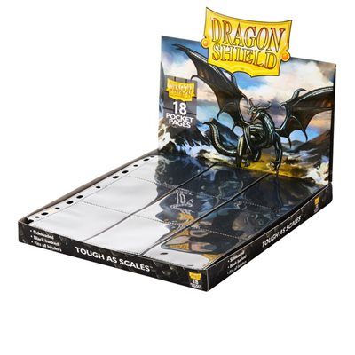 Pages: Dragon Shield: 18-Pocket Sideloader: Clear Black Backed (50)