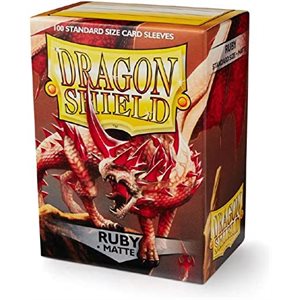 Sleeves: Dragon Shield: Matte Japanese: Ruby (Red) (60)