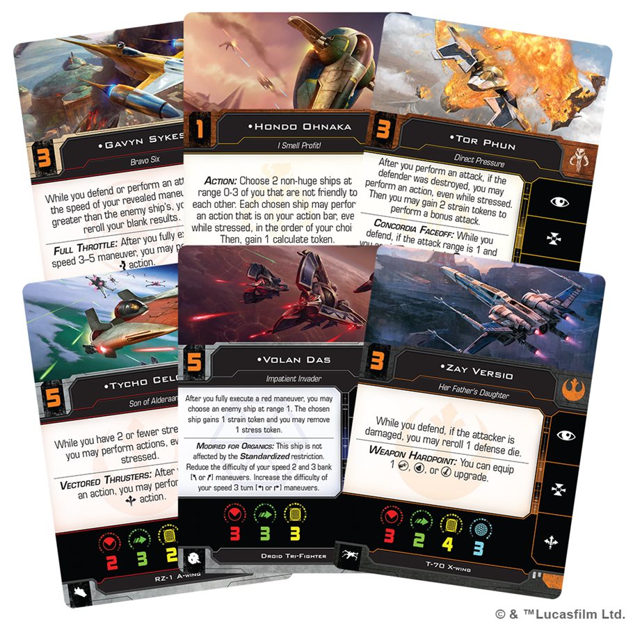 X-Wing 2nd Ed: Hotshots & Aces II Reinforcements Pack