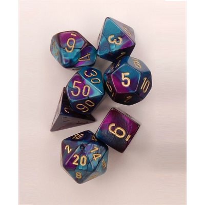 Gemini: 7Pc Purple-Teal / Gold