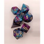 Gemini: 7Pc Purple-Teal / Gold