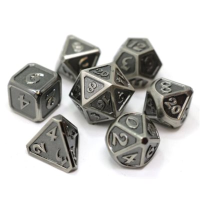 7 Pc RPG Set: Mythica Battleworn Silver (No Amazon Sales)