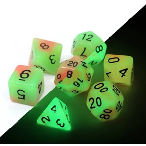 7 Pc RPG Set: Glow-in-the-Dark: Poison Ivy (No Amazon Sales)