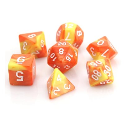 7 Pc RPG Set: Fireball (No Amazon Sales)