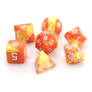 7 Pc RPG Set: Fireball (No Amazon Sales)