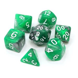 7 Pc RPG Set: Emerald Ore (No Amazon Sales)