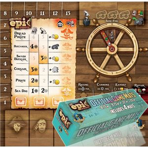 Tiny Epic Pirates: Player Mat Set (4 Pack) (No Amazon Sales)