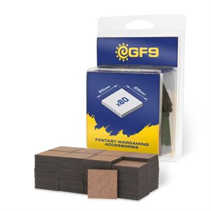 GF9 MDF Bases 25mm x 25mm (80pc)