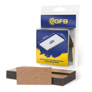 GF9 MDF Bases 30mm x 60mm (20pc)