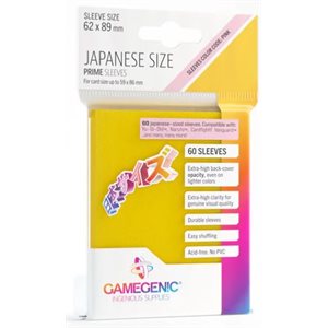 Sleeves: Gamegenic Prime Japanese Sized Sleeves Yellow (60)