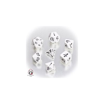 Classic Dice White & Black 7Pc