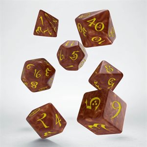 Classic Dice Caramel & Yellow 7Pc