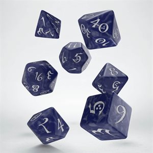 Classic RBG Cobalt & White Dice (7)