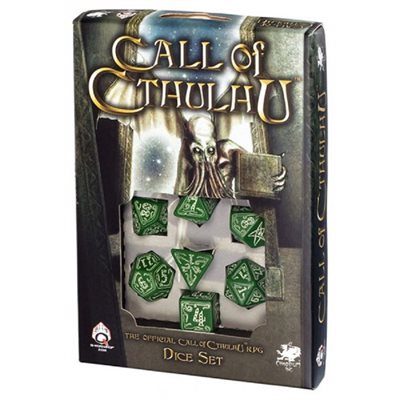 Cthulhu Dice Glow In The Dark 7Pc