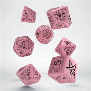 Cthulhu Dice Pink & Black 7Pc