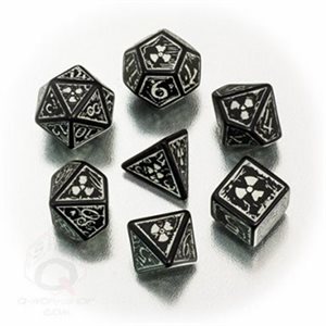 Nuke Blk / Glow In The Dark Dice 7Pc