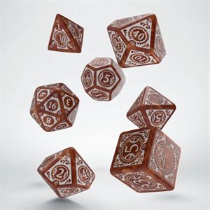 Steampunk Clockwrk Car / Wht Dice 7Pc