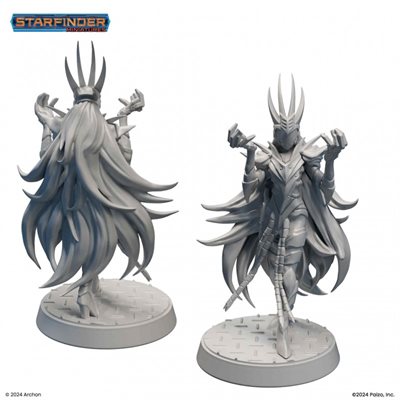 Starfinder Unpainted Miniatures: Drow Arms Dealer